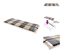 The Living Store Ribbotten med 42 ribbor 7 zoner 80x200 cm