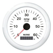 Recmar Varvräknare 0-6000 Rpm Vit 100 mm