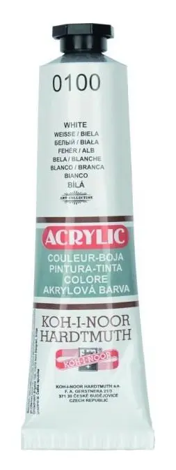 Koh-i-noor akrylfärg ACRYLIC 40 ml vit 162711