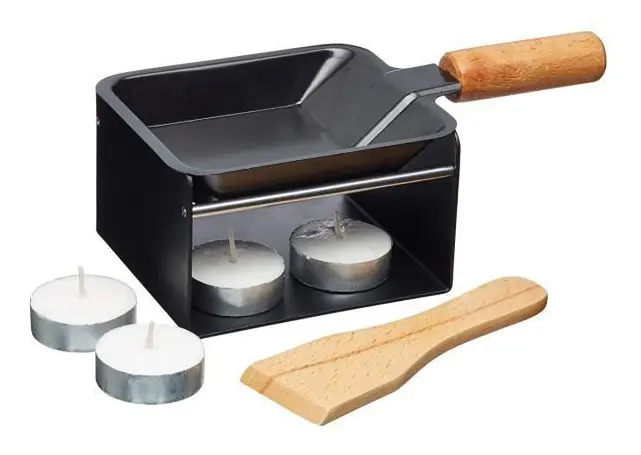 Master Class KitchenCraft Artesa Individual Raclette Pan med stöd 8 x 9,5 x 19 cm Svart - ARTRACLETTE