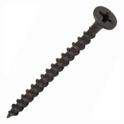 Forgefix - Phillips Pan Head Enkeltrådig gipsskruv - Svart fosfatfinish - 100DWS65