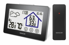 Sencor weather station. SWS 2999 weather station. Touchscreen LCD display