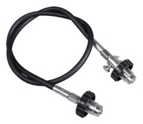 Oms Decanting Hose Din 300 Bar/4300 Psi Svart,Silver