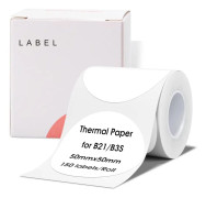 NIIMBOT Etiketter Klistermärken B1 / B21 / B3S 50 x 50mm / 150 st / Vit / Rund