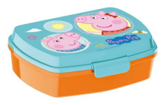 Smörgåslåda Peppa Pig Having fun Plast Ljusrosa (17 x 5.6 x 13.3 cm)