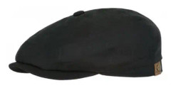 Svart linne hatteras keps - Stetson