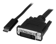 MICROCONNECT USB3.1CDVI18B 1,8M USB C DVI-D SVART VIDEO OCH ADAPTA-KABEL