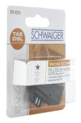 Schwaiger plug adapter TAE-F plug.RJ45 uttag