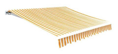 Markistyg Solros gul-vit 4 x 3 m (ram ingår ej) - SALUTUYA - BD5691