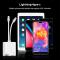 NK-1035 Pro 2 in 1 USB-C / Type-C + 8 Pin Male to RJ45 + 8 Pin Charging Female Interface Adapter