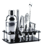 Cocktailset Barset Shaker i Rostfritt med Akrylhållare