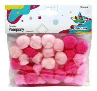 Titanum akrylpom poms 25 mm rosa 30 st