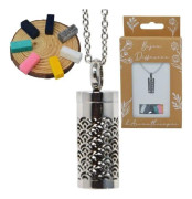 Halsband med diffusorrör med eterisk olja - fläktar med 7 filtar / kuddar - Aromaterapi