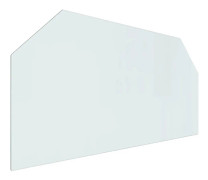 Glasskiva för öppen spis sexkantig 120x60 cm - Glasskiva - Glasskivor - Home & Living