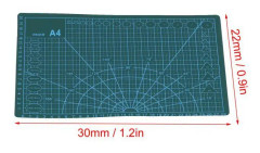 SALALIS PVC mattbräda Självläkande PVC mattbräda DIY Craft PVC-skärbräda för hemmet