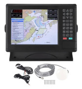 SALALIS-Marine Navigator Marin GPS Kartplotter Fartygsnavigering 10,4 tum LCD-skärm Vattentät med Auto Tool