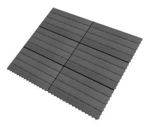 WPC-plattor 60x30 cm 6 st 1m² Grå - SURENHAP - J04711