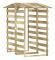 Pergola med tak 2 st 100x90x200 cm Impregnerad furu - SALALIS - SP016316