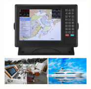 SALALIS Marine Navigator Marin GPS Kartplotter Fartygsnavigering 10,4 tums LCD-skärm Vattentät med autoverktyg
