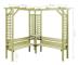 Hörnpergola med bänk Impregnerad furu - SALALIS - SP050176