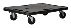 Transportvagn svart 58x38x12 cm PP