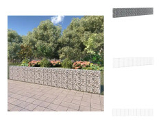 The Living Store Gabionmur i galvaniserat stål 600x30x100 cm