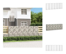 The Living Store Gabionmur i galvaniserat stål 300x50x100 cm