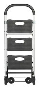 BS rullar transportvagn TL90kg + mob.all-purpose stege TL 150kg, 3-stegs med fäste stativ-H 770mm (MLK.090)