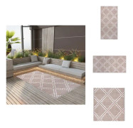 The Living Store Utomhusmatta brun 190x290 cm PP