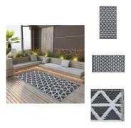 The Living Store Utomhusmatta svart 120x180 cm PP