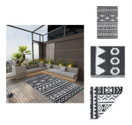 The Living Store Utomhusmatta svart 160x230 cm PP