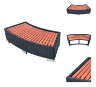 The Living Store Spatrappa konstrotting 92x45x25 cm svart