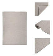 The Living Store Utomhusmatta plattvävd 200x280 cm taupe