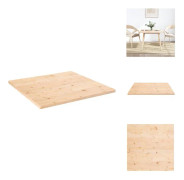 The Living Store Bordsskiva 80x80x2,5 cm massiv furu fyrkantig