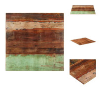 The Living Store Fyrkantig bordsskiva 80x80 cm 15-16 mm massivt återvunnet trä