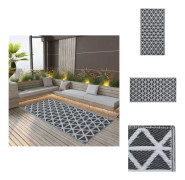 The Living Store Utomhusmatta svart 190x290 cm PP