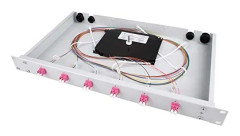 Telegärtner Karl Gärtner skarvbox utrustad med 6xLCD 50/125OM4 1U TNSB-Be-6LCD (H02030A0688)