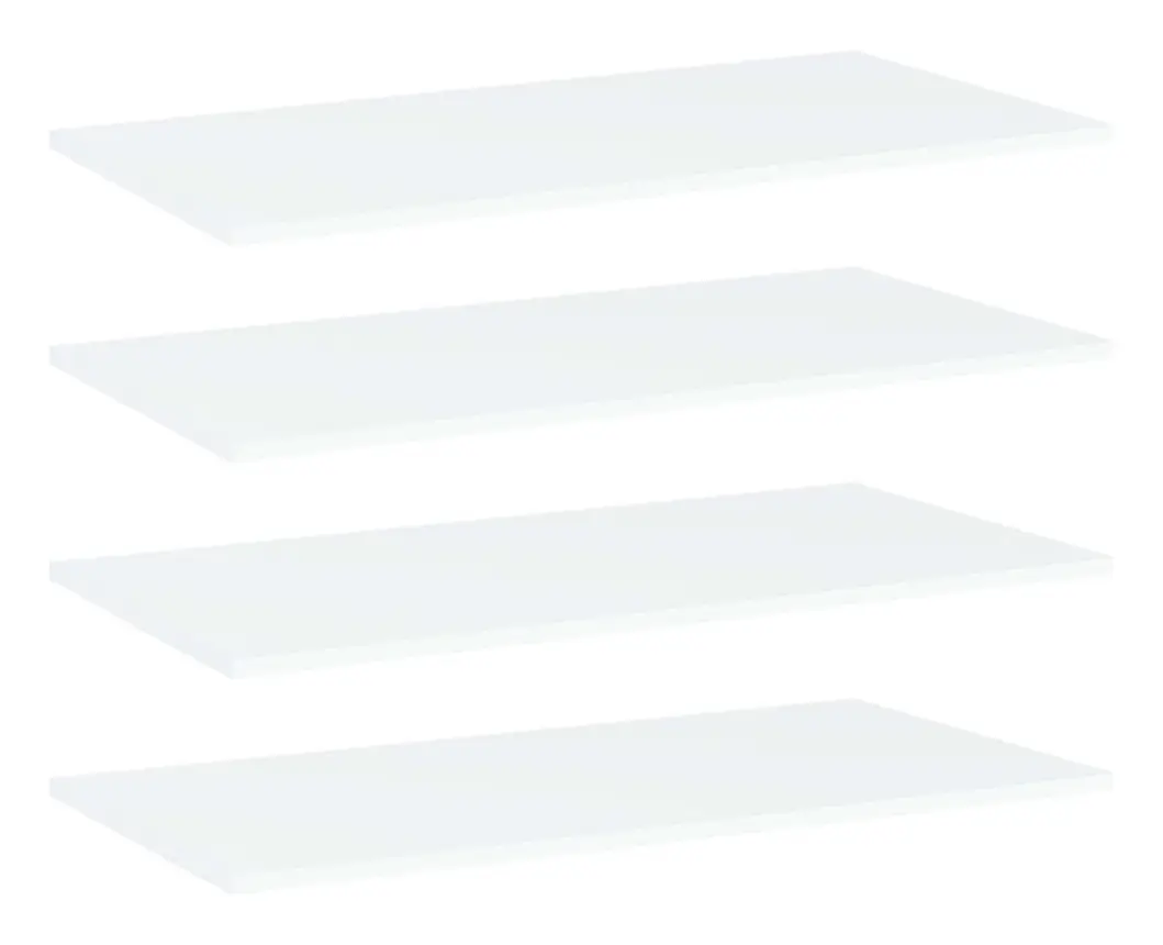 Hyllplan 4 st vit 80x40x1,5 cm spånskiva