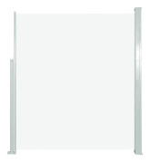 vidaXL Infällbar sidomarkis 160x500 cm gräddvit