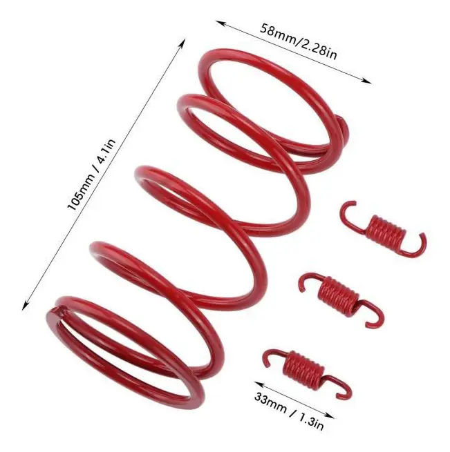 SALALIS Kopplingsfjäder Ersättning 1000RPM racing vridmoment fjäderkopplingsfjädrar för GY6 motor auto kit