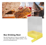 SALALIS-Bee Waterer Nest Cubic Style Bee Waterer Nest med stor kapacitet för skötsel av djuraffärer