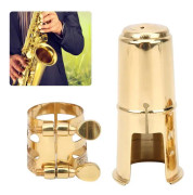 SALALIS Saxofon Ligature Kit Alt Saxofon Munstycke Ligature Fixeringsdelar Tillbehör för musikinstrument Verktyg