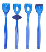 SALALIS Tongue Muscle Trainer Läpp Tongue Muscle Trainer, 4 delar, Tandhygien Stor Blå