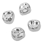 SALALIS 12st Metall Dental Tand Crown Dental Molar Metallkronor Rostfritt stål Doft Des