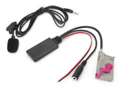 Omabeta Aux-kabeladapter AUX 5.0-kabel med mikrofonbyte för A3 A4 A6 A8 TT R8 RNS‑E Huvudenhet Bilradioljud