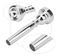 SALALIS Trumpet Munstycke 7C Arbetsbesparande nybörjarmusikinstrumenttillbehör (silver)