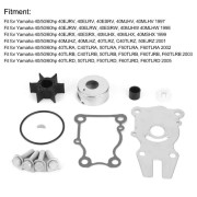 SALALIS Utombordare Vattenpump Impeller Reparation 63D-W0078-01-00 För Yamaha 40 50 60Hp