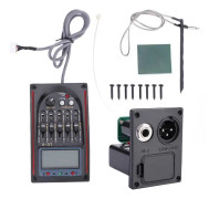 Omabeta Pickup 5 Band LCD Akustisk gitarr Preamp Equalizer LC-5 Equalizer Tuner Piezo Pickup Musik Tuner