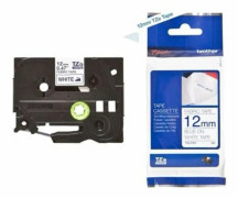 Tape TZe-FA3 12mm Textil Vit/Blå
