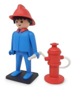 Plastoy Brandman Konstruktionsspel 25 Cm Blå